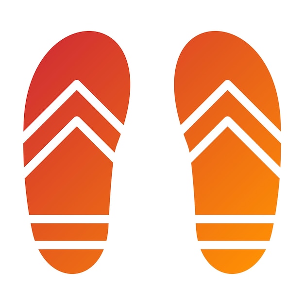 Vectorontwerp Flip Flops Icon Style