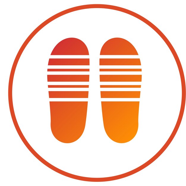 Vectorontwerp Flip Flops Icon Style