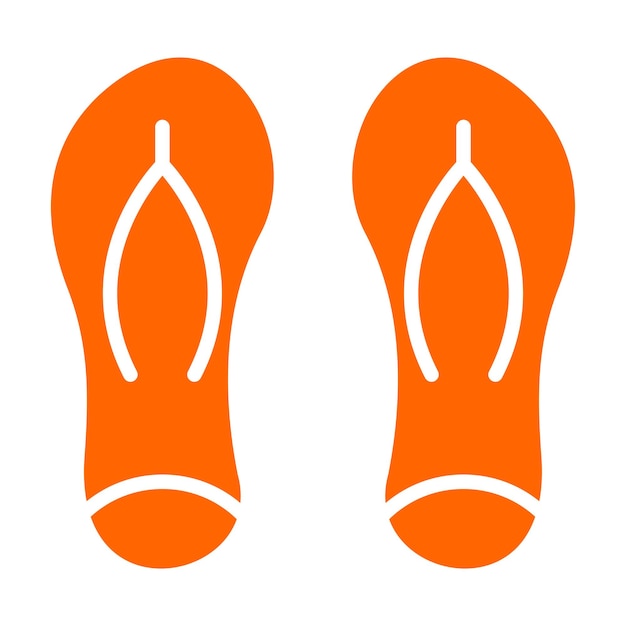 Vectorontwerp Flip Flops Icon Style