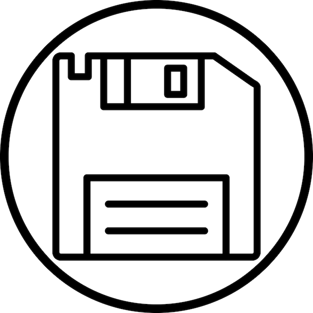 Vectorontwerp Floppy Disk Icon Style