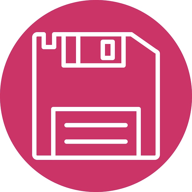 Vectorontwerp Floppy Disk Icon Style