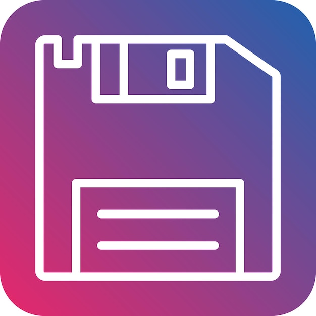 Vectorontwerp Floppy Disk Icon Style