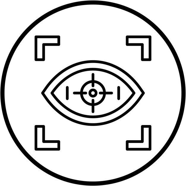 Vectorontwerp Focusing Icon Style