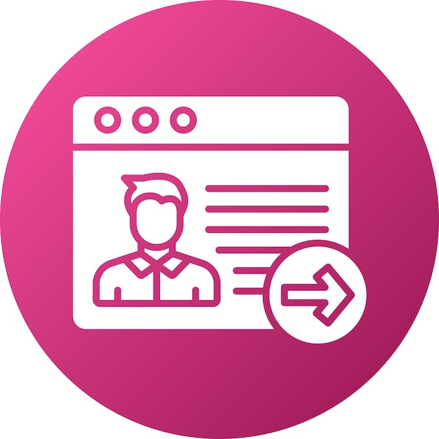 Vectorontwerp Follow-up Icon Style