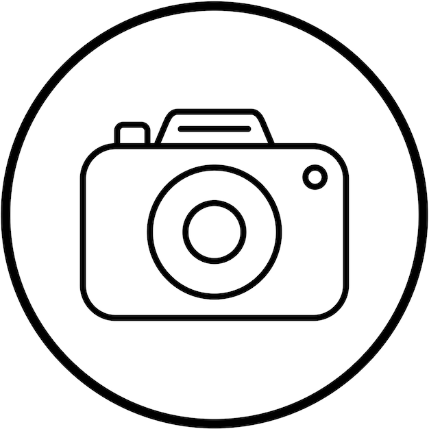 Vectorontwerp Fotografie Icon Stijl