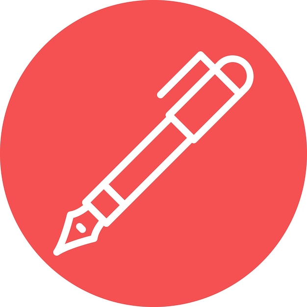 Vectorontwerp Fountain Pen Icon Style