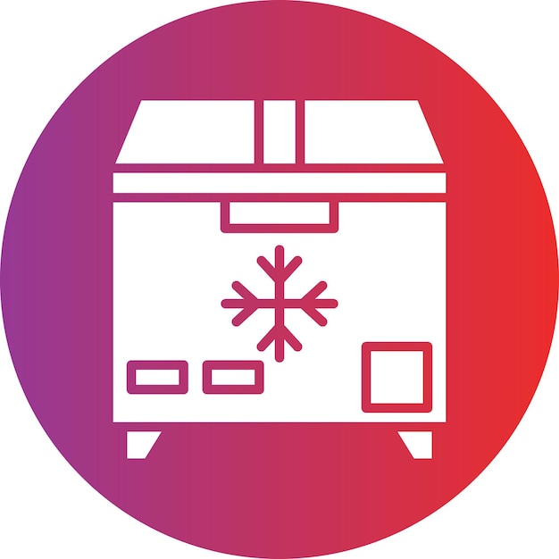 Vector vectorontwerp freezer icon style