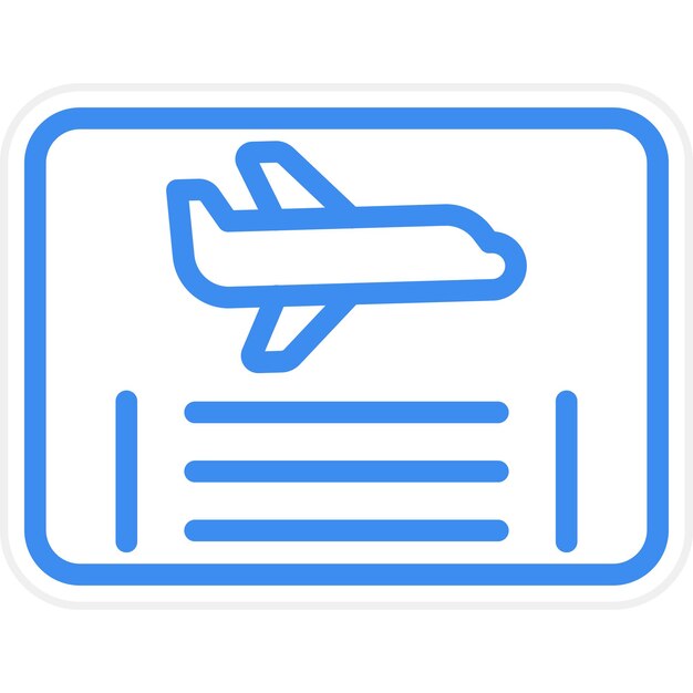 Vectorontwerp Frequent Flyer Program Icon Style
