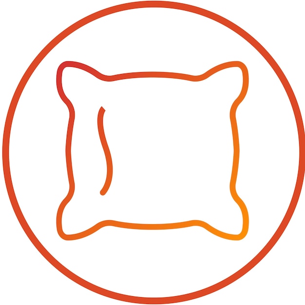 Vectorontwerp Fringe Pillow Icon Style