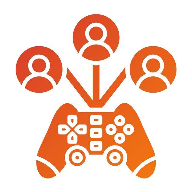 Vectorontwerp Game Viewers Icon Style