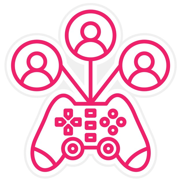 Vectorontwerp Game Viewers Icon Style