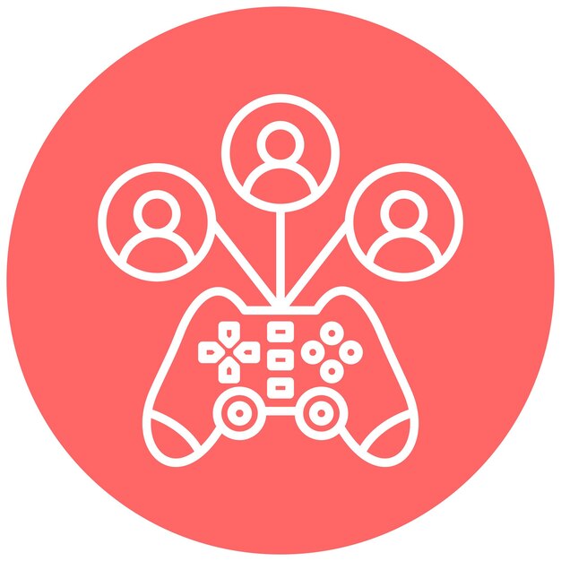 Vectorontwerp Game Viewers Icon Style