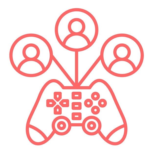Vectorontwerp Game Viewers Icon Style