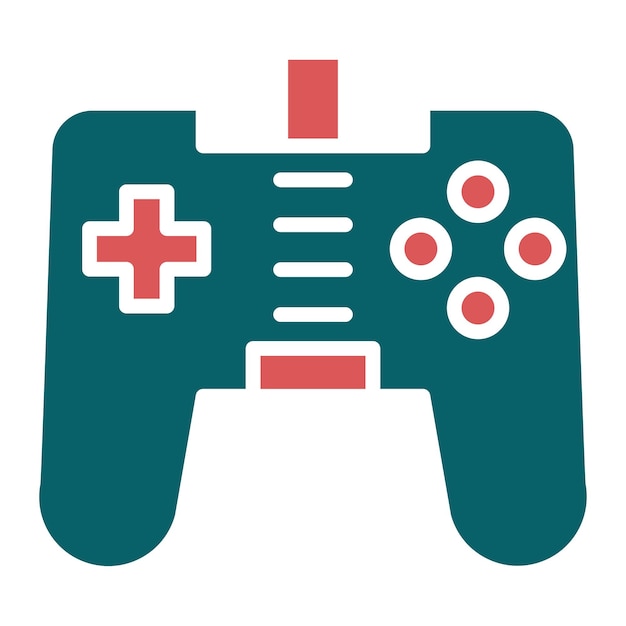 Vector vectorontwerp gamepad icon style