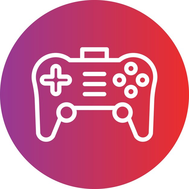 Vectorontwerp Gamepad Icon Style