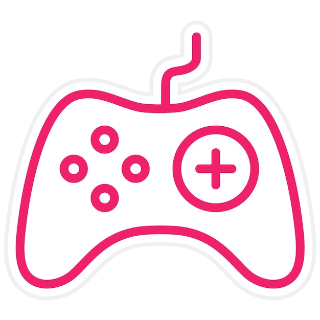 Vectorontwerp Gamepad Icon Style
