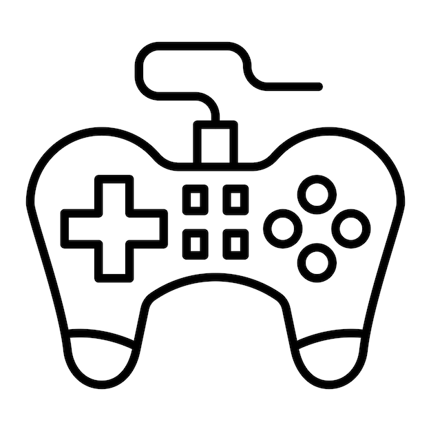 Vectorontwerp Gamepad Icon Style