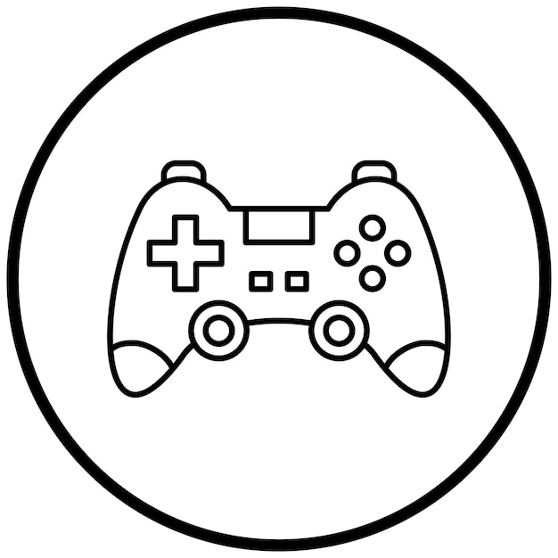 Vectorontwerp Gamepad Icon Style