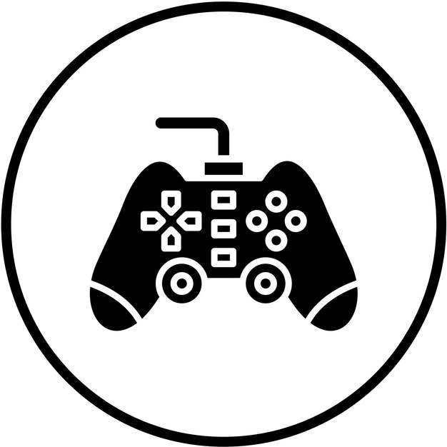 Vectorontwerp Gamepad Icon Style