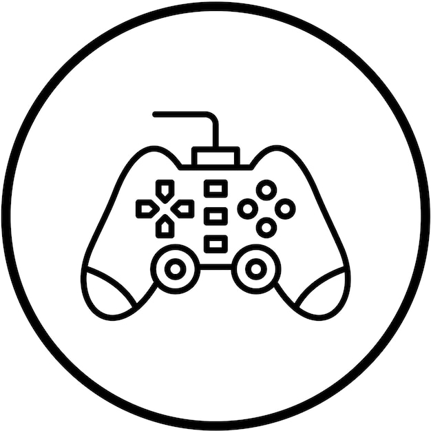 Vectorontwerp Gamepad Icon Style
