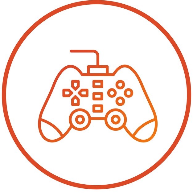Vectorontwerp Gamepad Icon Style