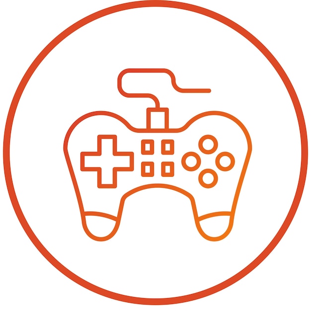Vectorontwerp Gamepad Icon Style