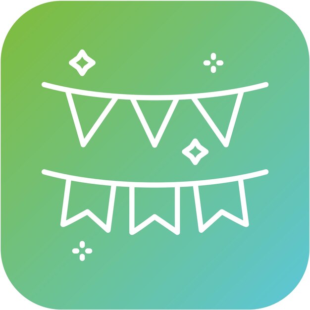 Vectorontwerp Garland Icon Style
