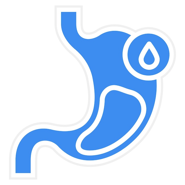 Vectorontwerp Gastroenterologie Icon Stijl