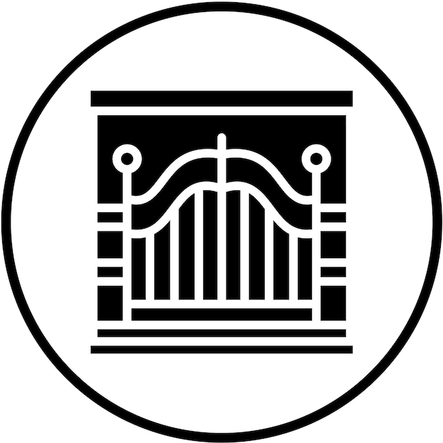 Vectorontwerp Gate Icon Style