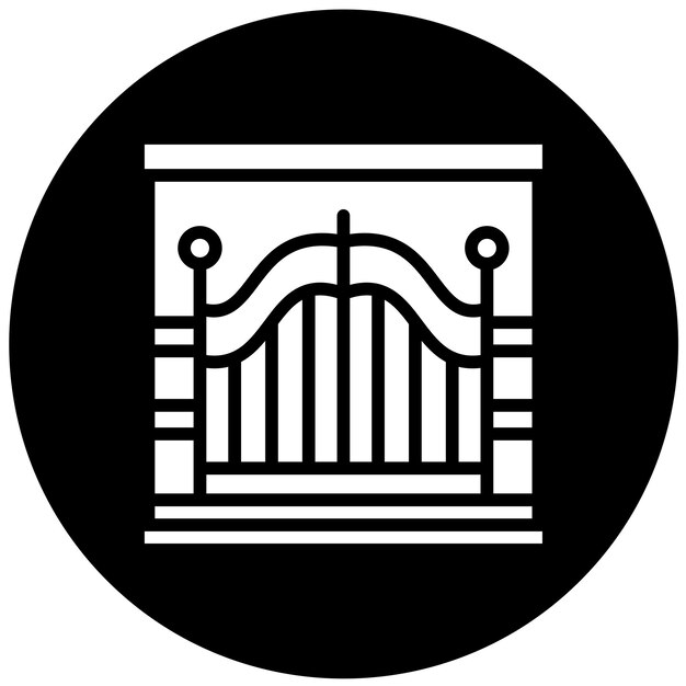 Vectorontwerp Gate Icon Style