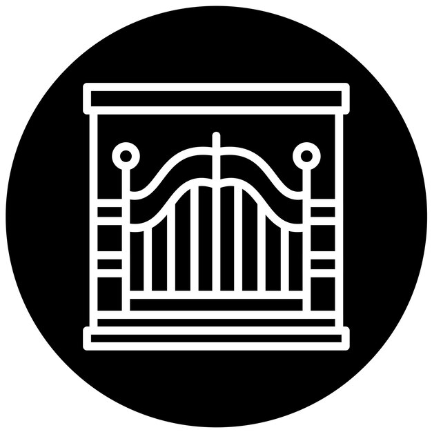 Vectorontwerp Gate Icon Style