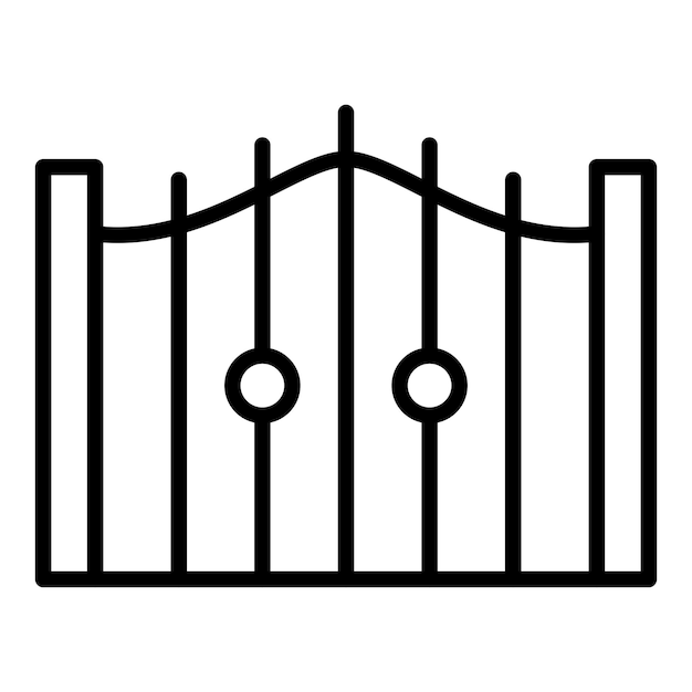 Vectorontwerp Gate Icon Style