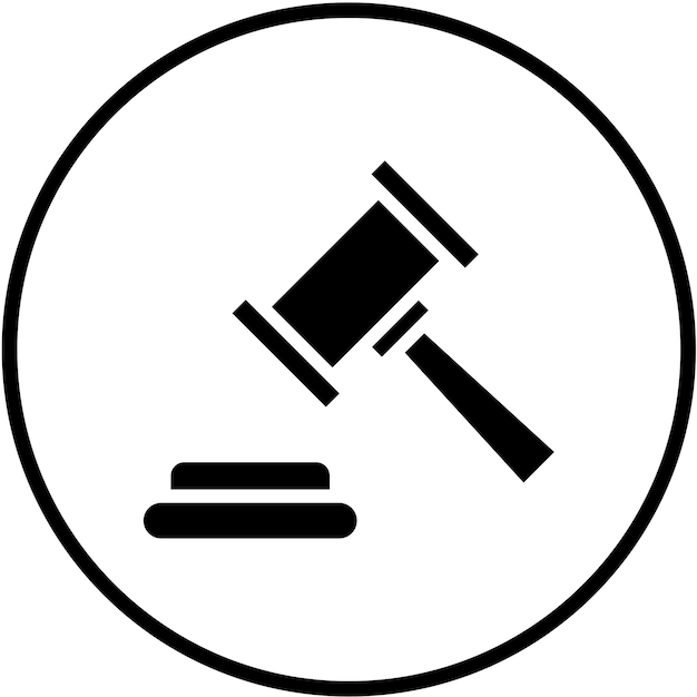 Vectorontwerp Gavel Icon Style