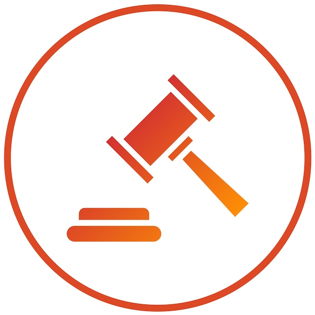 Vectorontwerp Gavel Icon Style