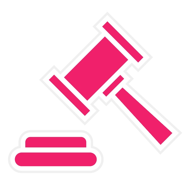 Vectorontwerp Gavel Icon Style
