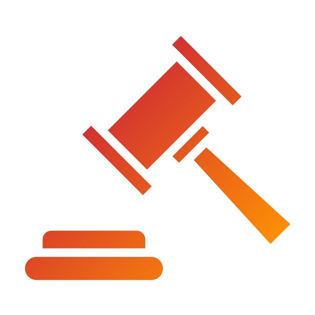 Vectorontwerp Gavel Icon Style
