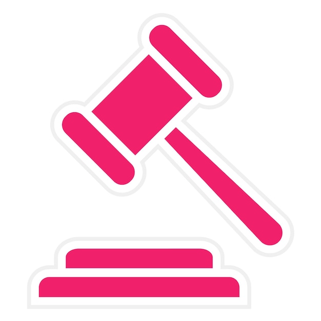 Vectorontwerp Gavel Icon Style