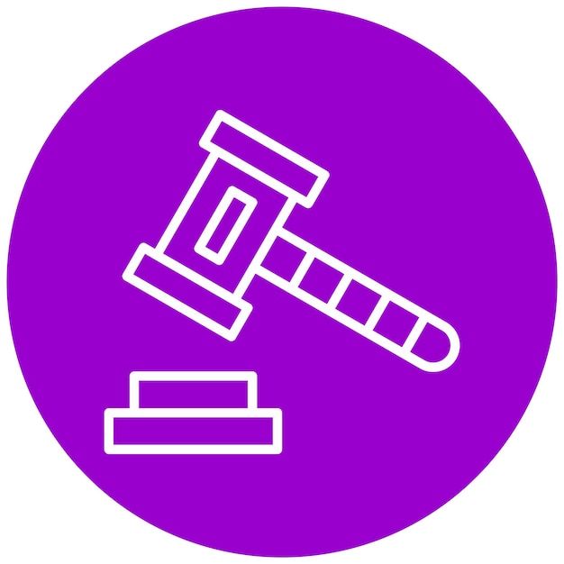 Vectorontwerp Gavel Icon Style