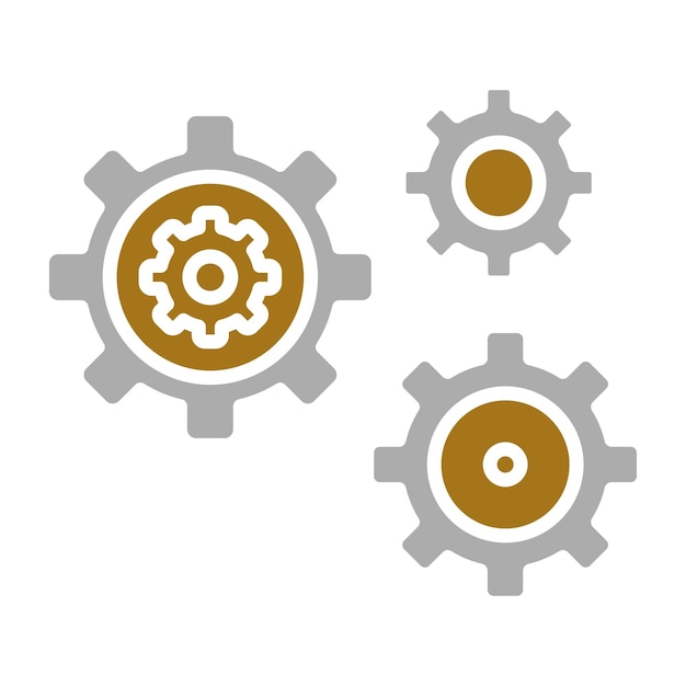 Vectorontwerp Gears Icon Style