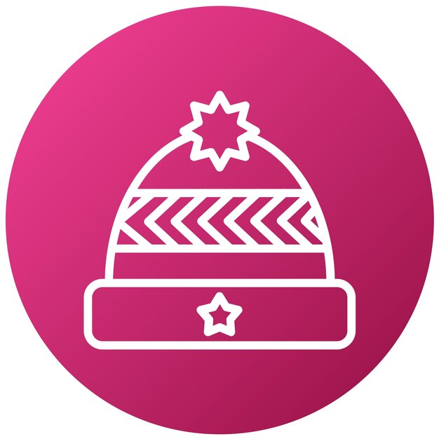 Vectorontwerp gebreide pet Icon Style
