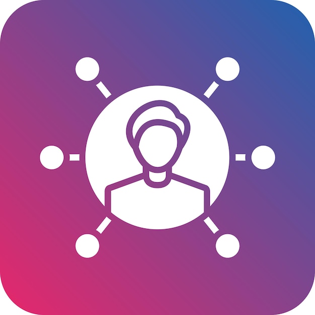 Vectorontwerp Gebruikersverbinding Icon Style