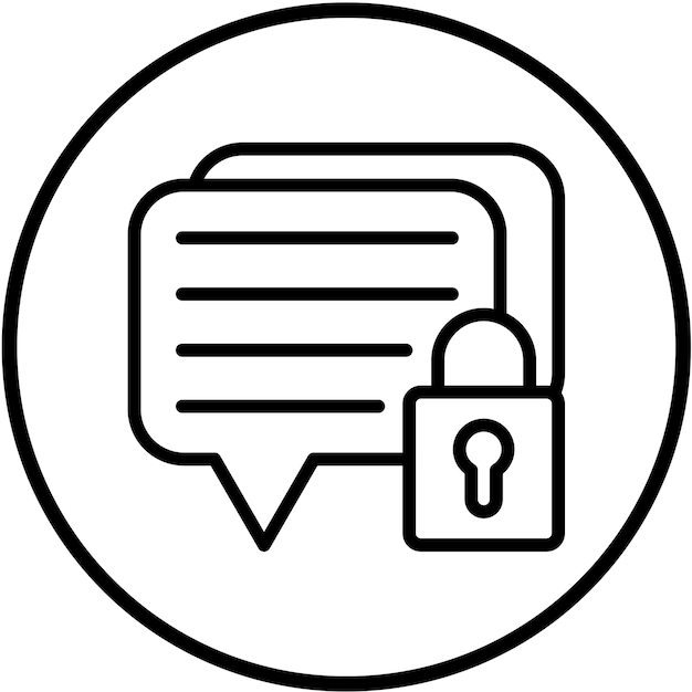 Vectorontwerp gecodeerde bericht icoon stijl