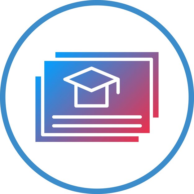 Vectorontwerp Gecombineerde graad Icon Style