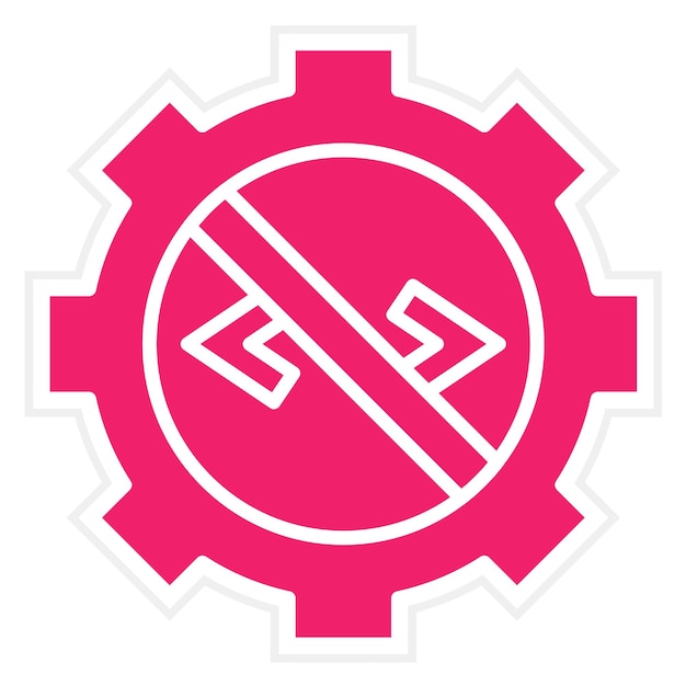 Vectorontwerp Geen code Icon stijl