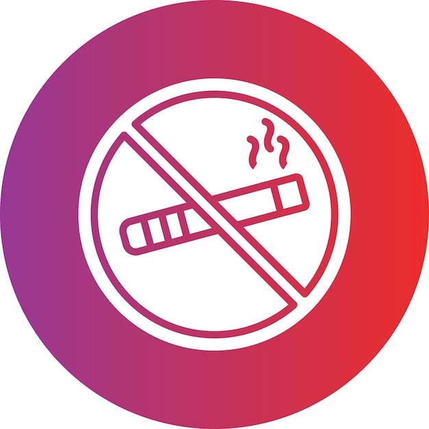 Vectorontwerp Geen roken Icon Style