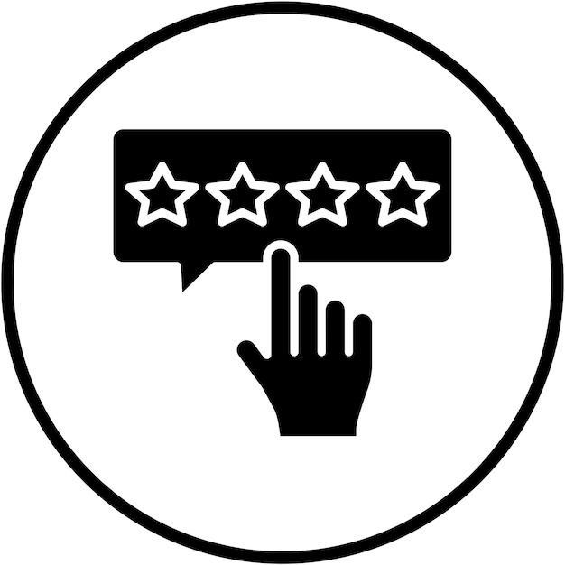 Vectorontwerp Gelieve Icon Stijl te beoordelen