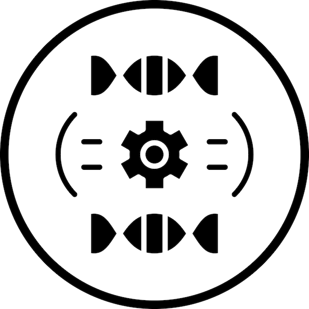 Vectorontwerp Genetische techniek Icon Style