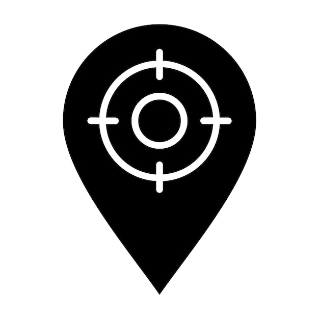 Vectorontwerp Geotargeting Icon Style