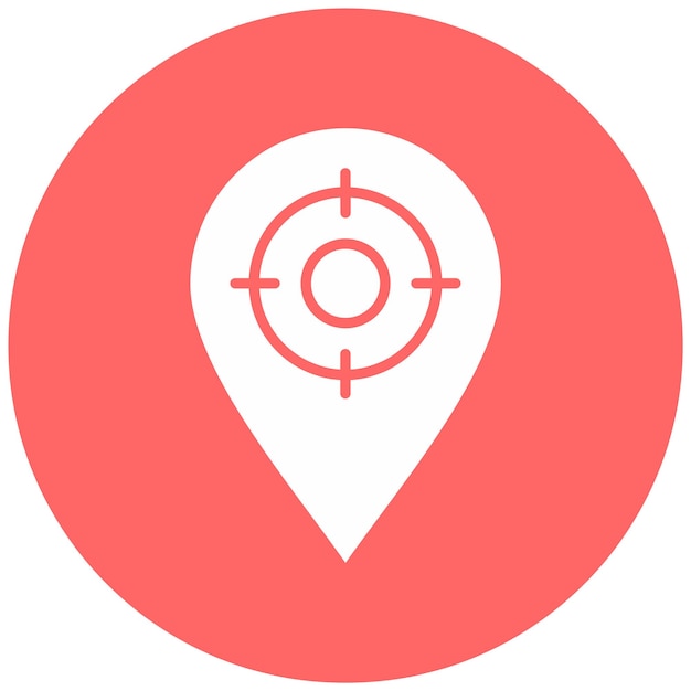 Vectorontwerp Geotargeting Icon Style