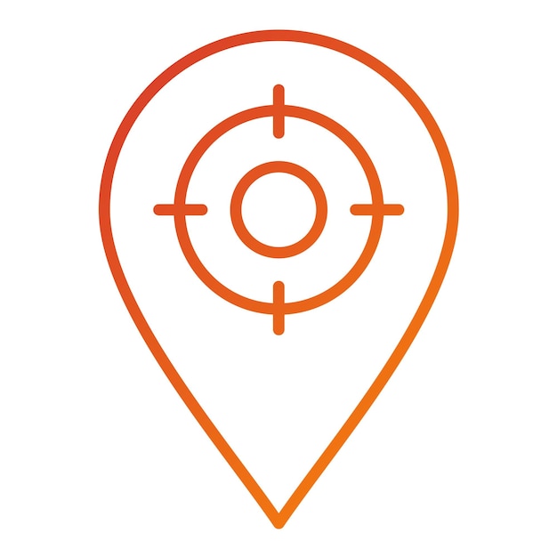 Vectorontwerp Geotargeting Icon Style
